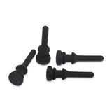 Ultra-soft anti-vibration fan mounts. Image shows 4 black fan mounts - model AFM02B. The retail pack contains 8 fan mounts (fan isolators). Click for more details.